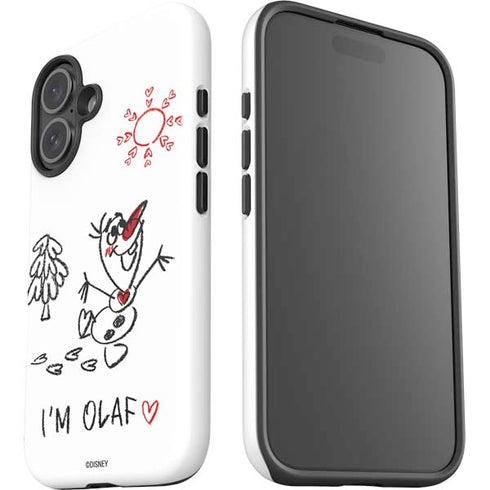 Disney Frozen I Am Olaf Art iPhone 16 Plus Impact Case